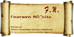 Feuermann Mónika névjegykártya